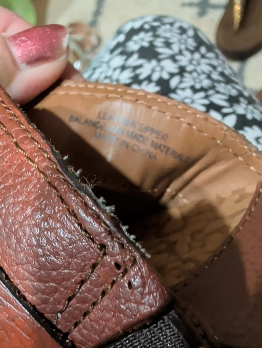 b.o.c Brown Leather Slip-On Clogs